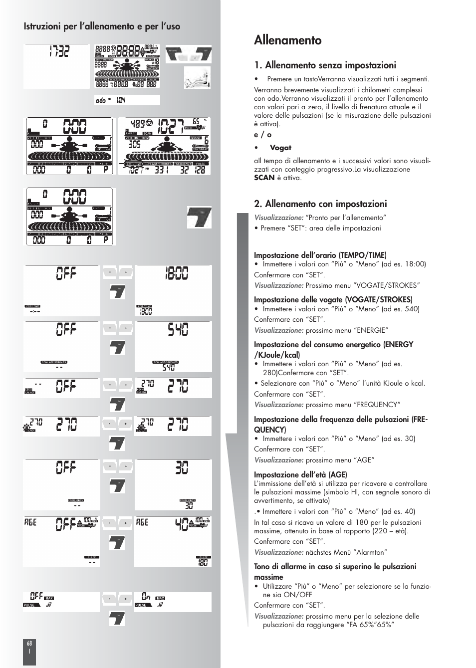 Allenamento | Kettler COACH M ST2520-64 User Manual | Page 68 / 144