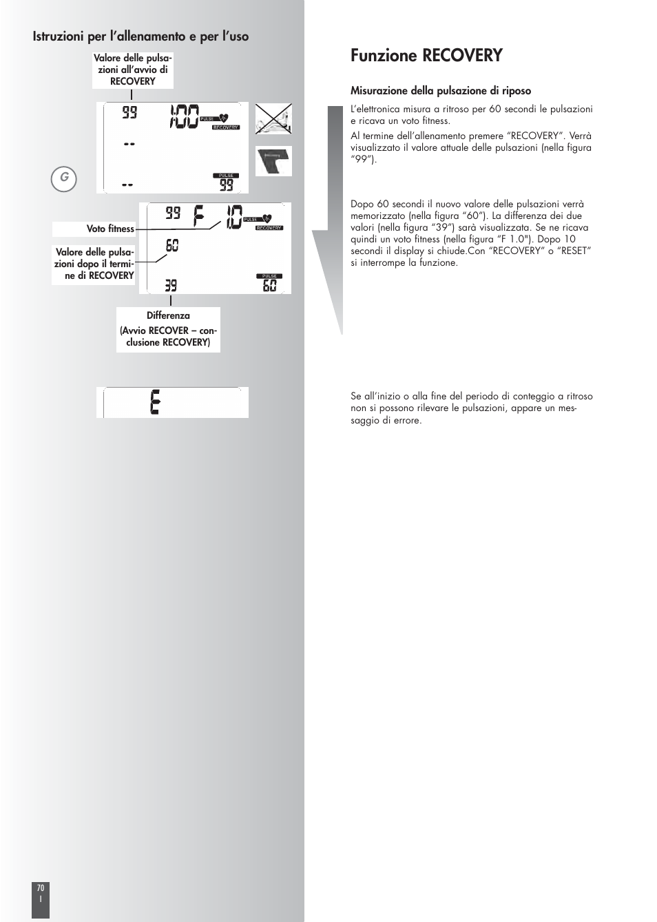 Funzione recovery | Kettler COACH M ST2520-64 User Manual | Page 70 / 144