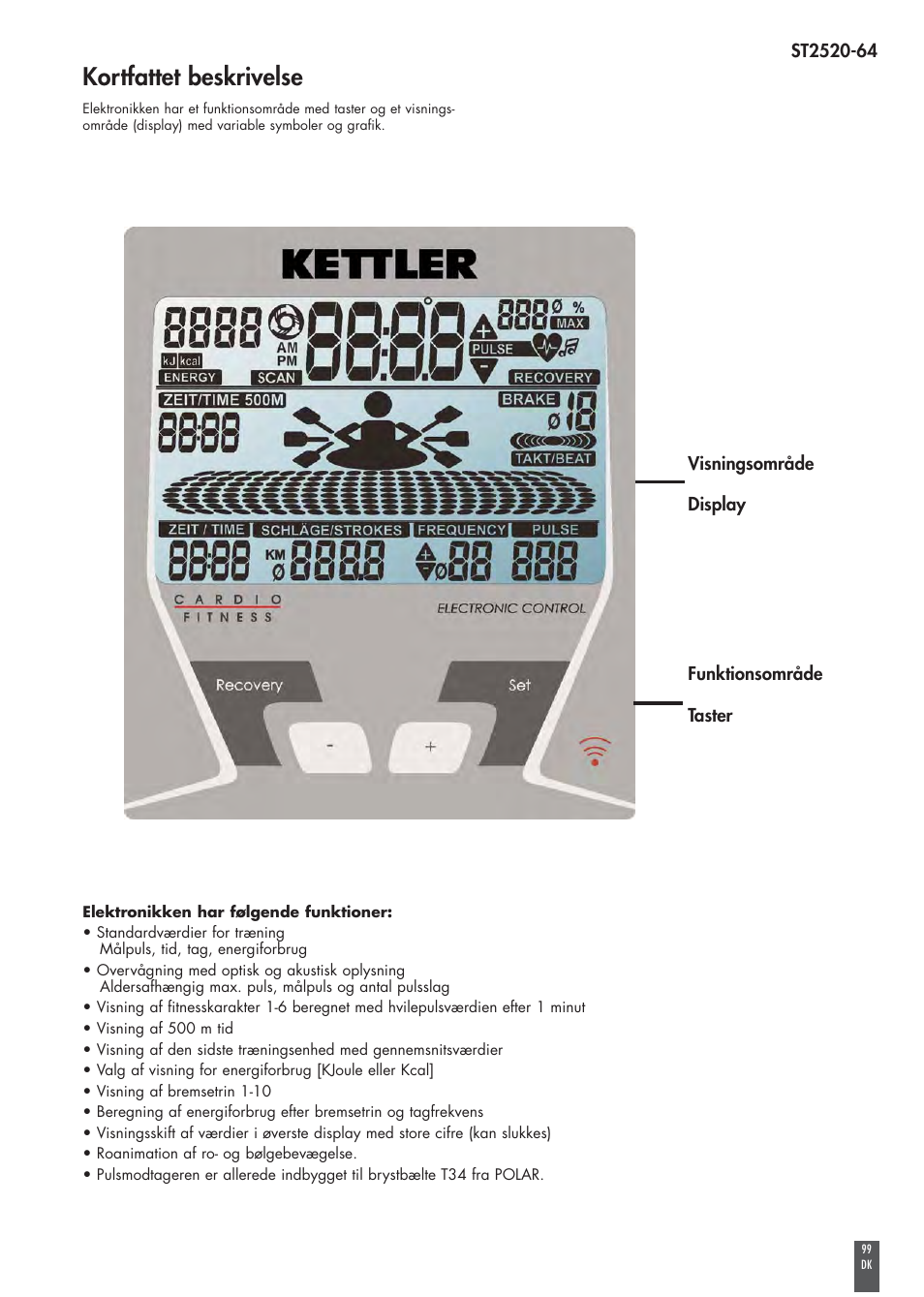 Kortfattet beskrivelse | Kettler COACH M ST2520-64 User Manual | Page 99 / 144