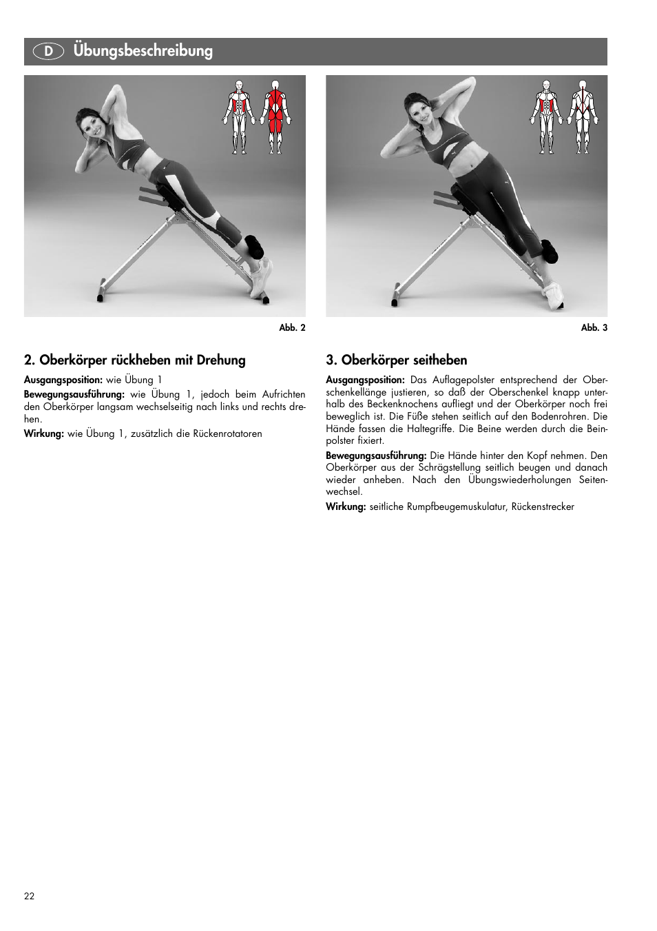 Übungsbeschreibung | Kettler 07820-400 User Manual | Page 22 / 40