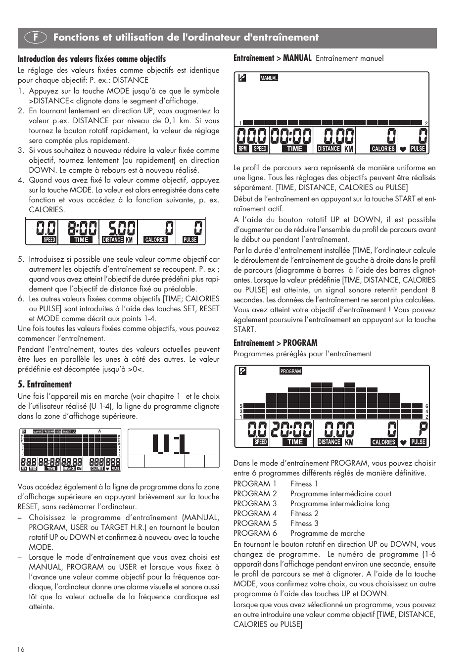 Entraînement | Kettler SM 2855 User Manual | Page 16 / 52