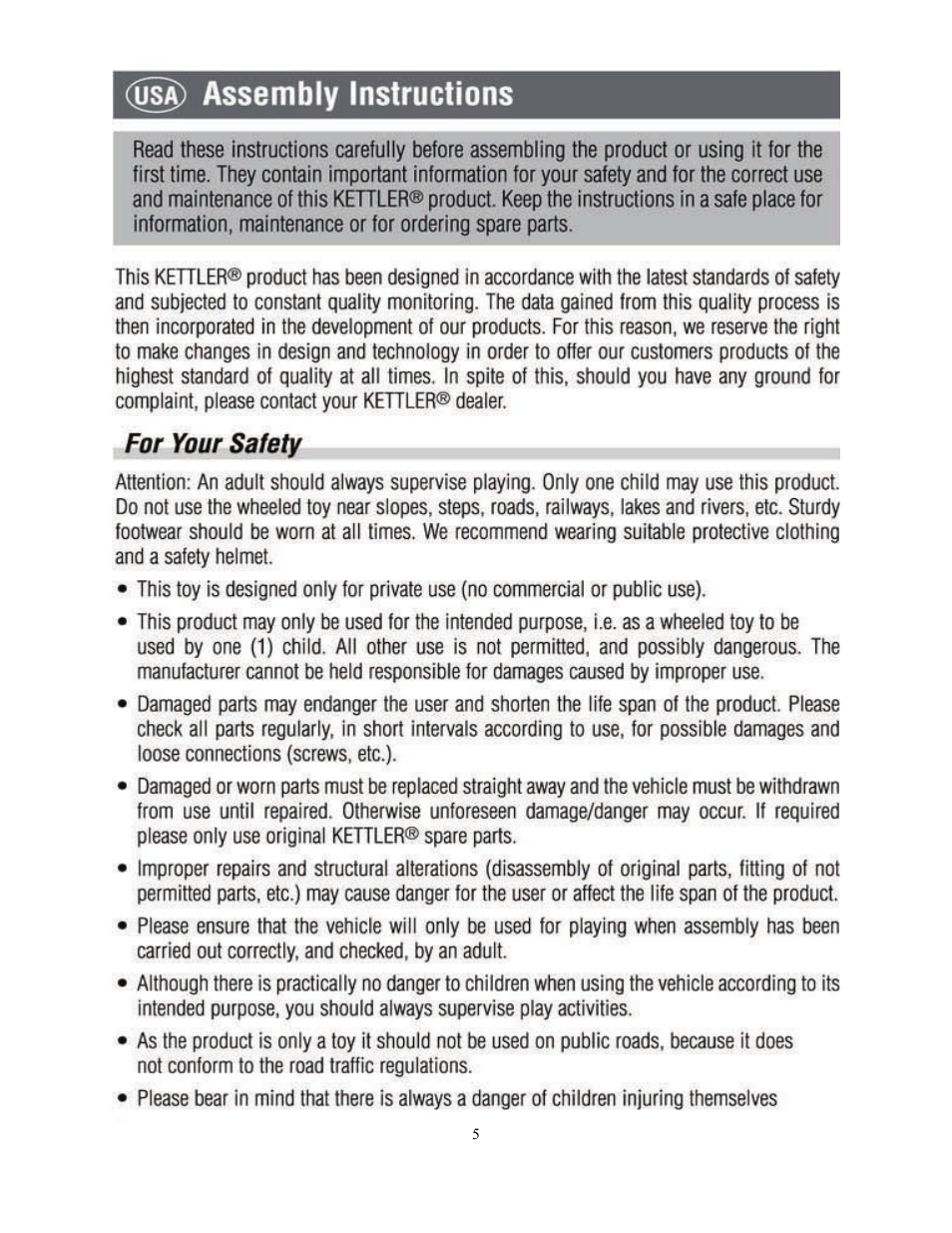 Kettler KT902-189 User Manual | Page 5 / 29