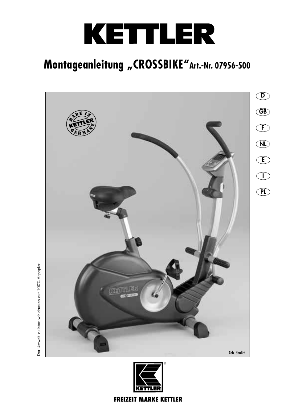 Kettler 07956-500 User Manual | 28 pages