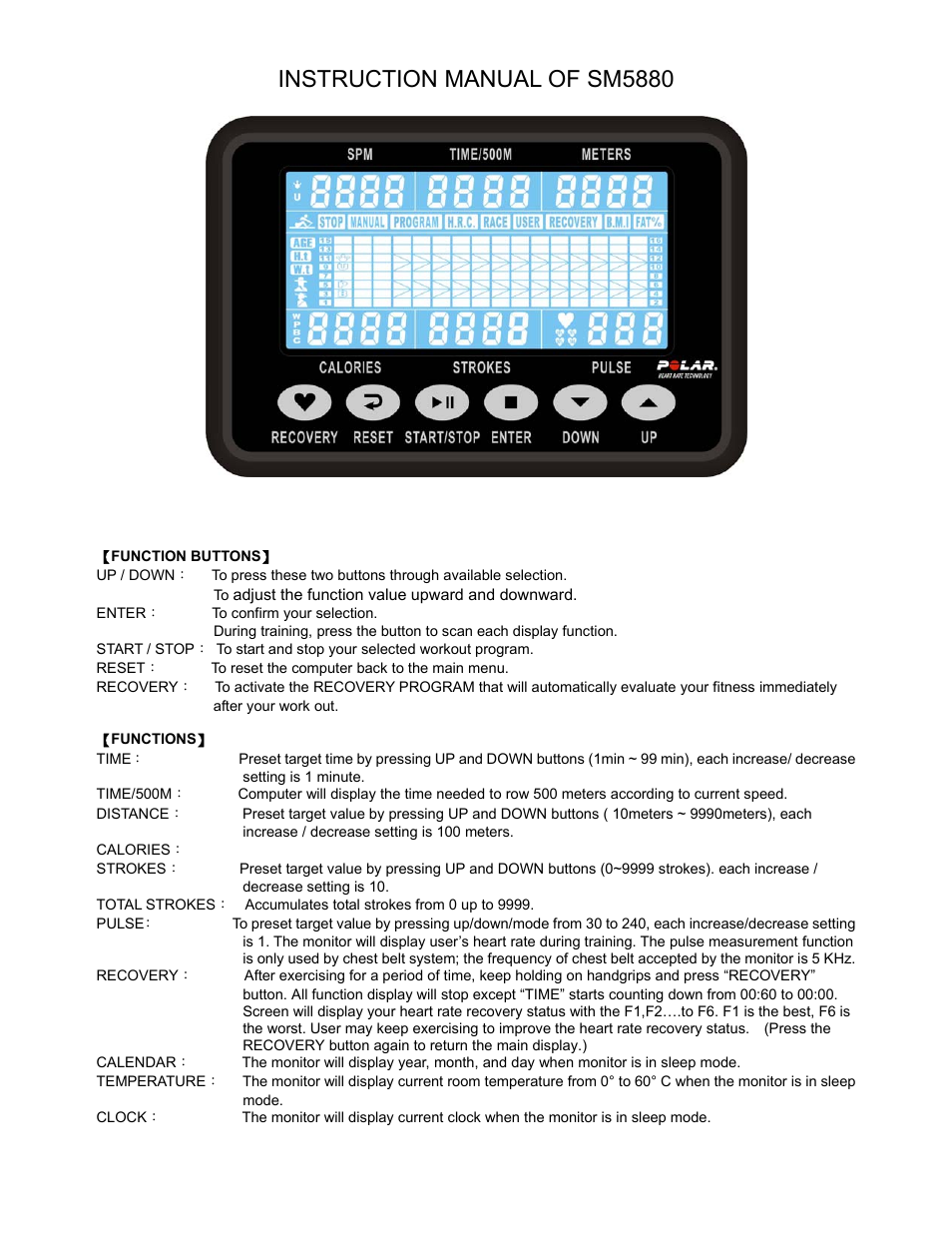 Instruction manual of sm5880 | Kettler R-400 ROWER 7976-400 User Manual | Page 16 / 19