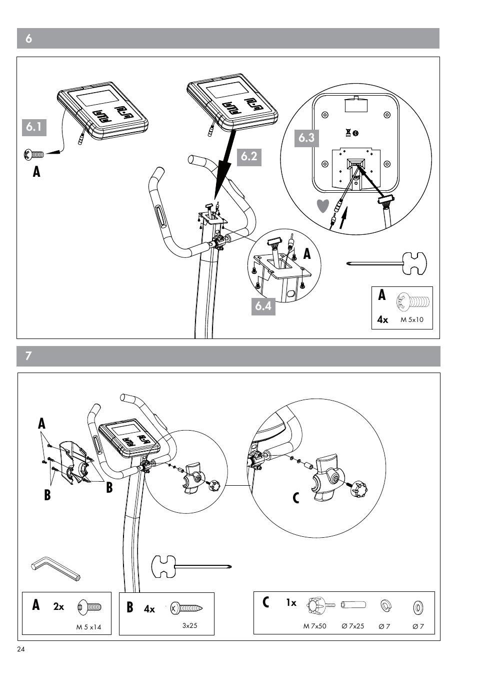 Ab b c c | Kettler PASO 309 User Manual | Page 8 / 12