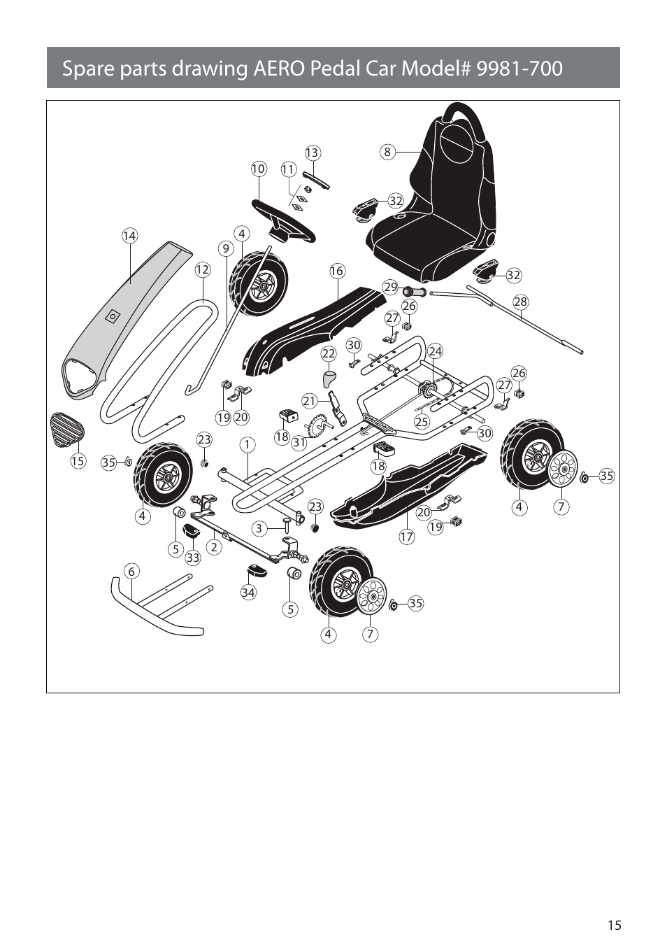 Kettler AERO 9981-700 User Manual | Page 15 / 16