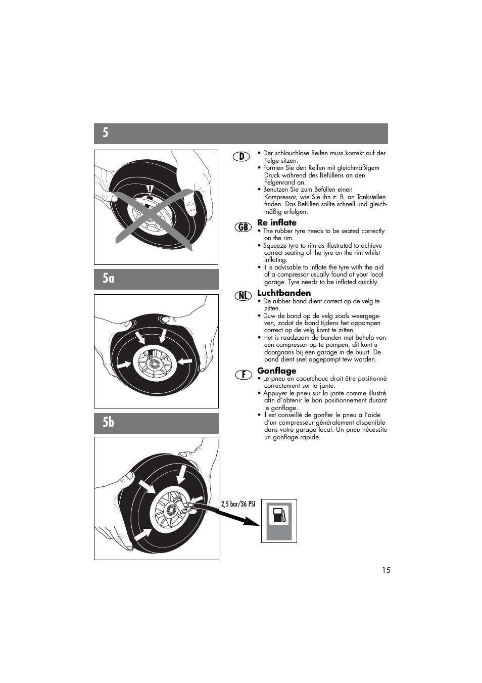55a 5b | Kettler 08848-000 User Manual | Page 15 / 18
