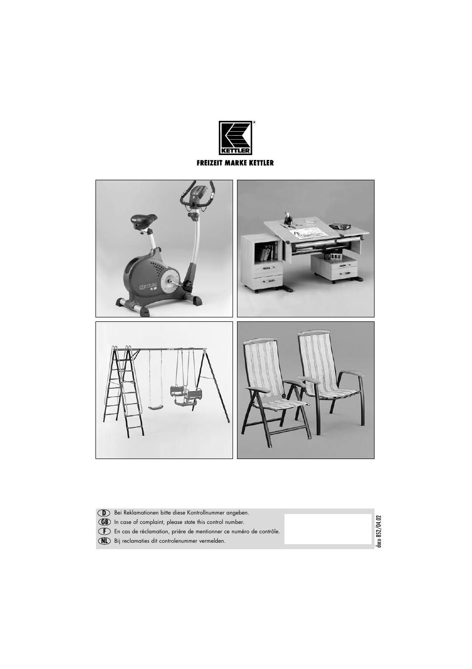 Kettler 08848-000 User Manual | Page 18 / 18
