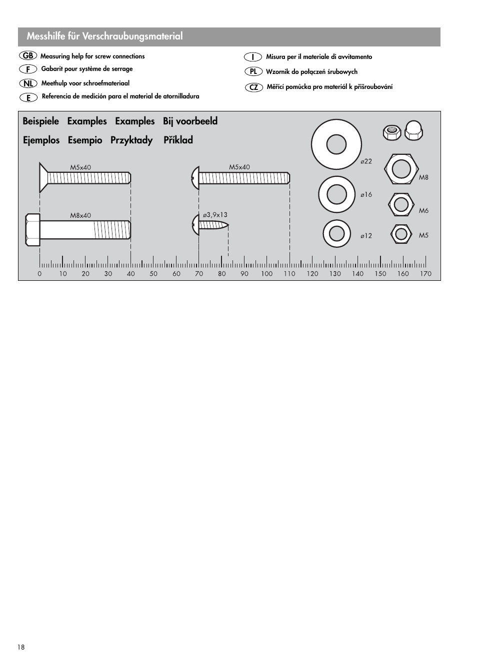 Messhilfe für verschraubungsmaterial | Kettler 07960-800 User Manual | Page 18 / 33