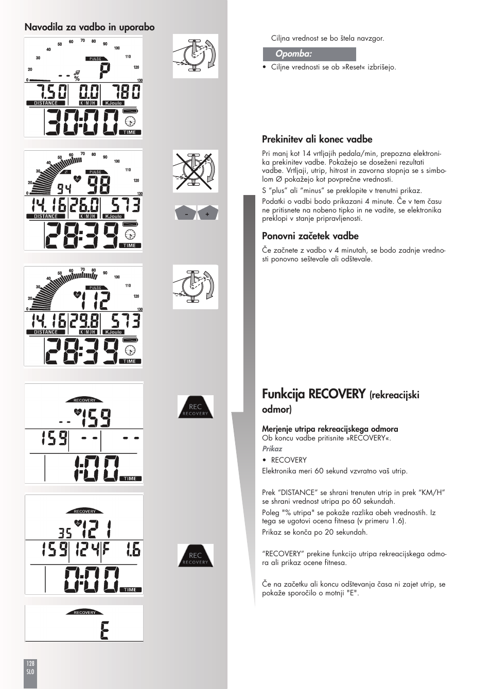 Funkcija recovery | Kettler FB600 User Manual | Page 128 / 144