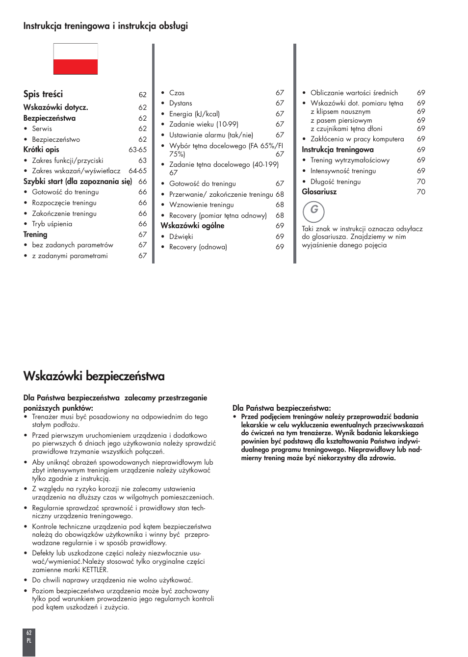 Kettler FB600 User Manual | Page 62 / 144