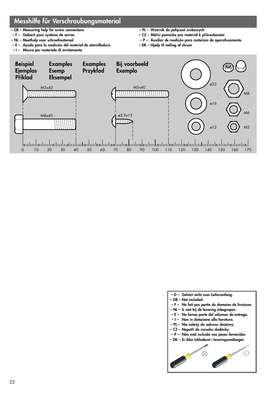 Messhilfe für verschraubungsmaterial | Kettler 07861-850 User Manual | Page 4 / 16