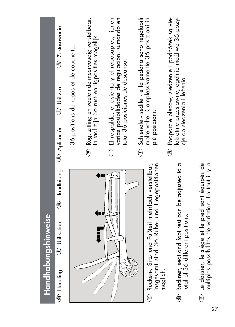 Handhabungshinweise | Kettler 01672-700 User Manual | Page 27 / 32