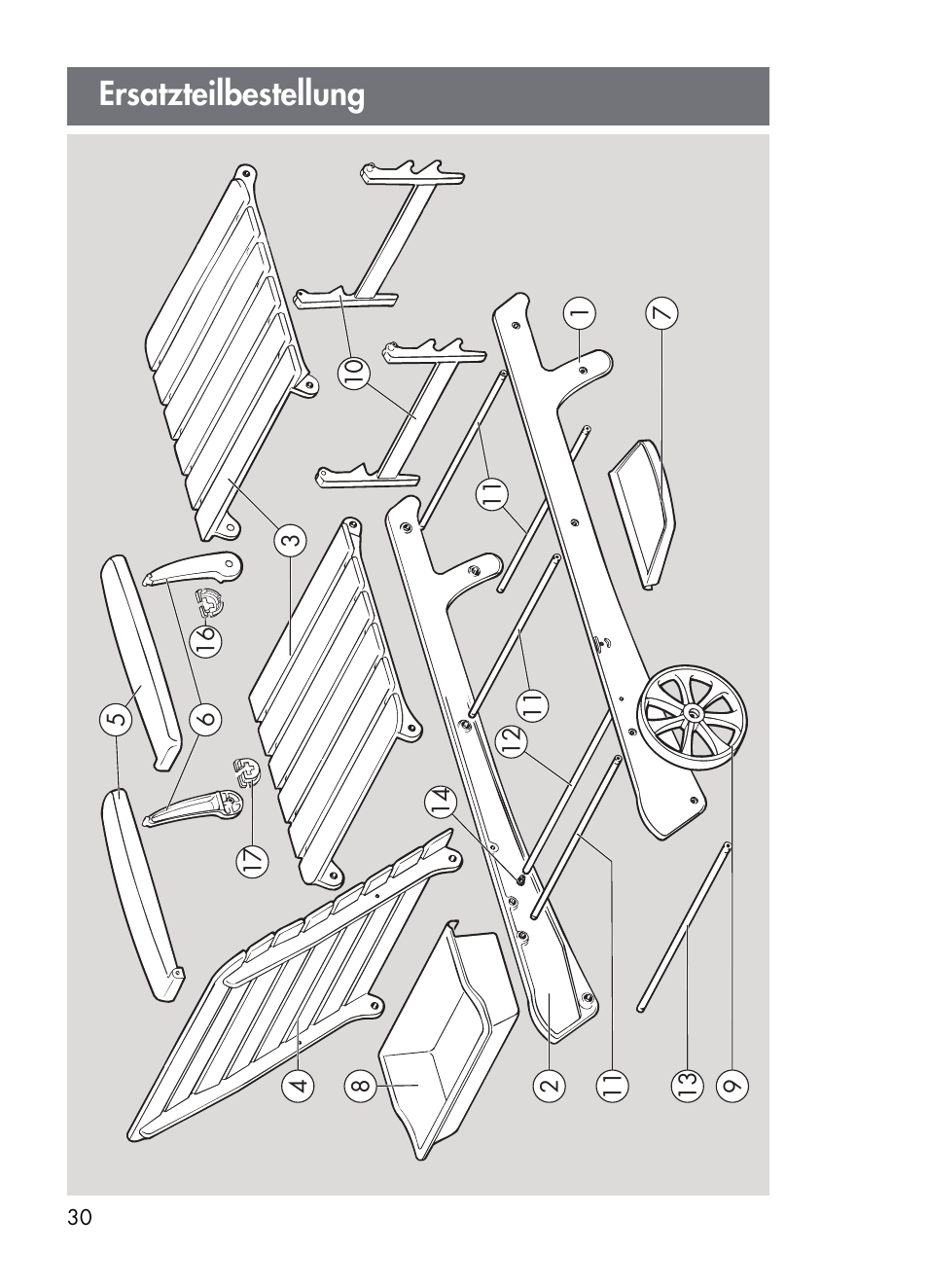 Ersatzteilbestellung | Kettler 01672-700 User Manual | Page 30 / 32