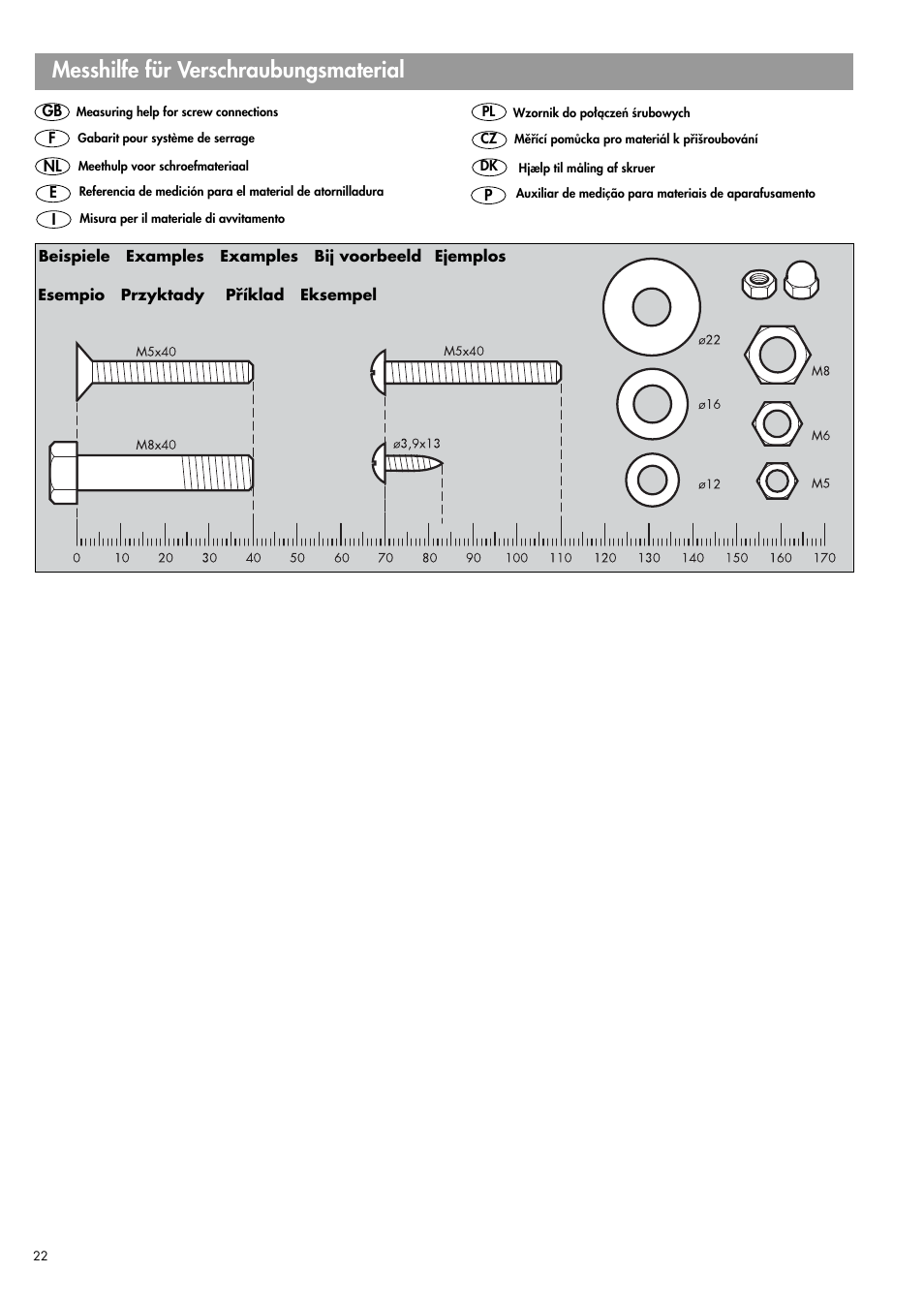 Messhilfe für verschraubungsmaterial | Kettler LOTUS R 07666-000 User Manual | Page 4 / 14