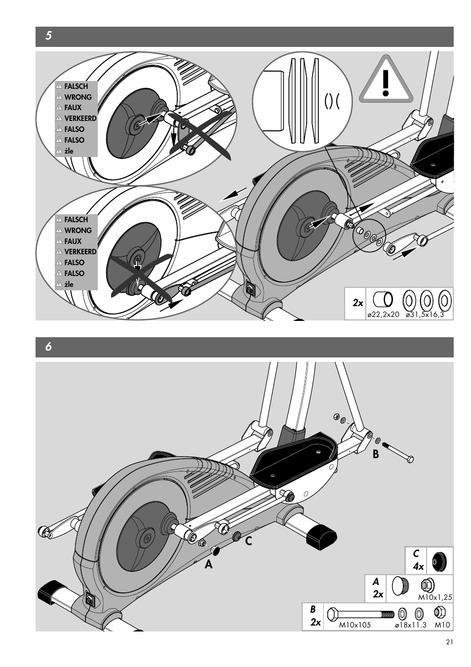 Ab c | Kettler 07863-000 User Manual | Page 11 / 20