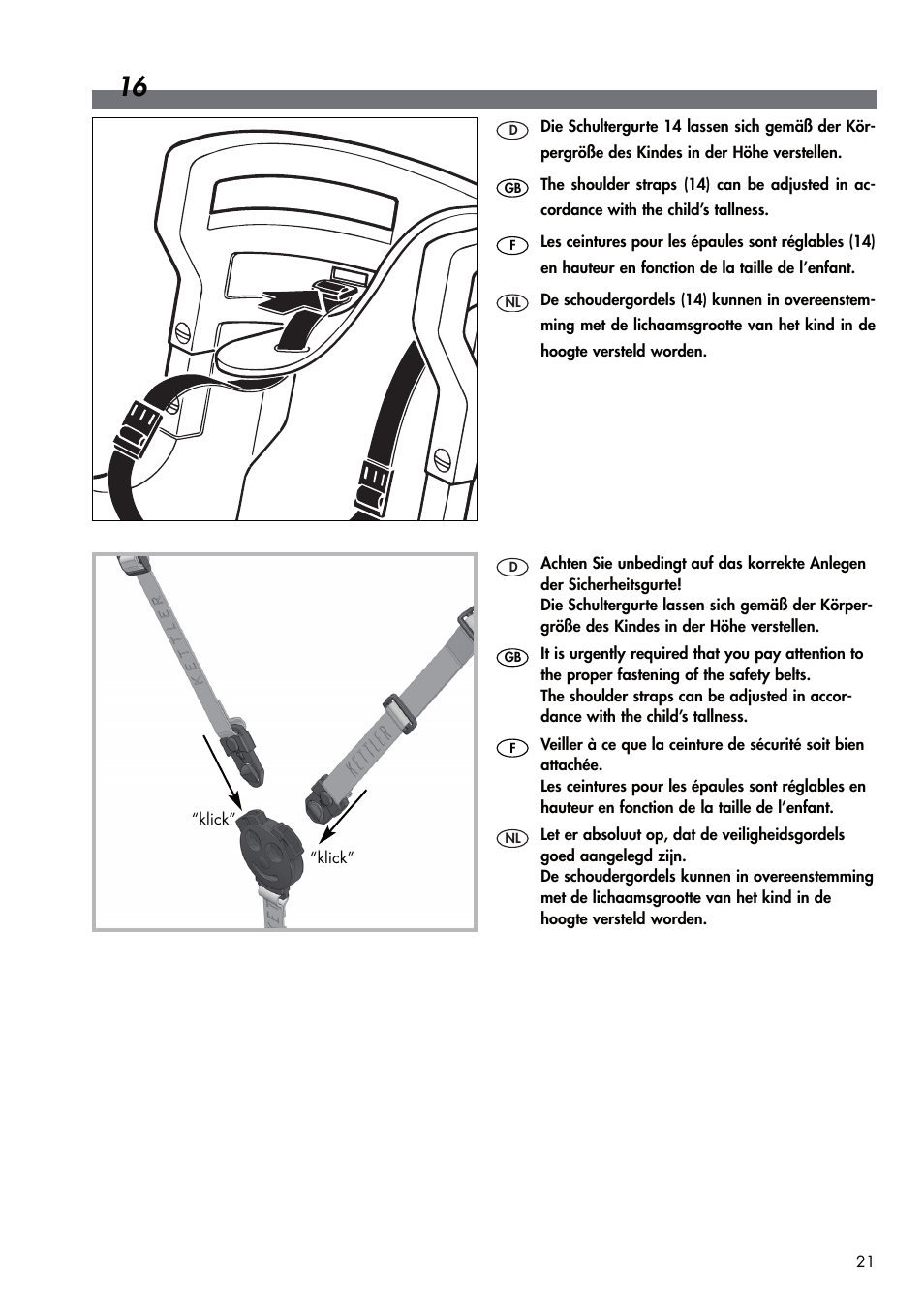 Kettler DVP721VR/00 User Manual | Page 21 / 28
