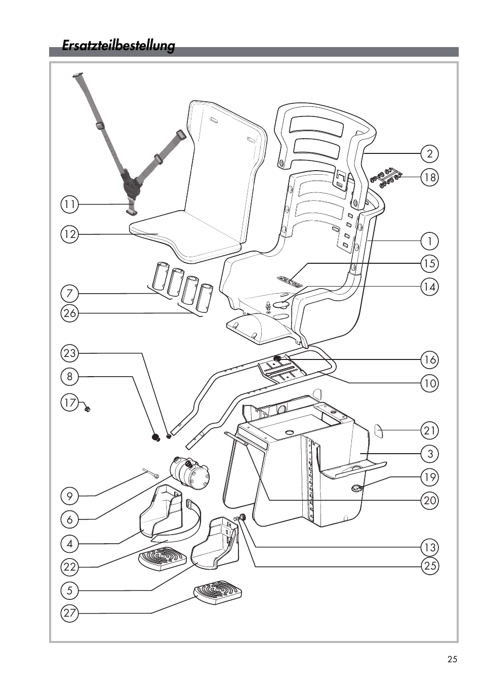 Ersatzteilbestellung | Kettler DVP721VR/00 User Manual | Page 25 / 28