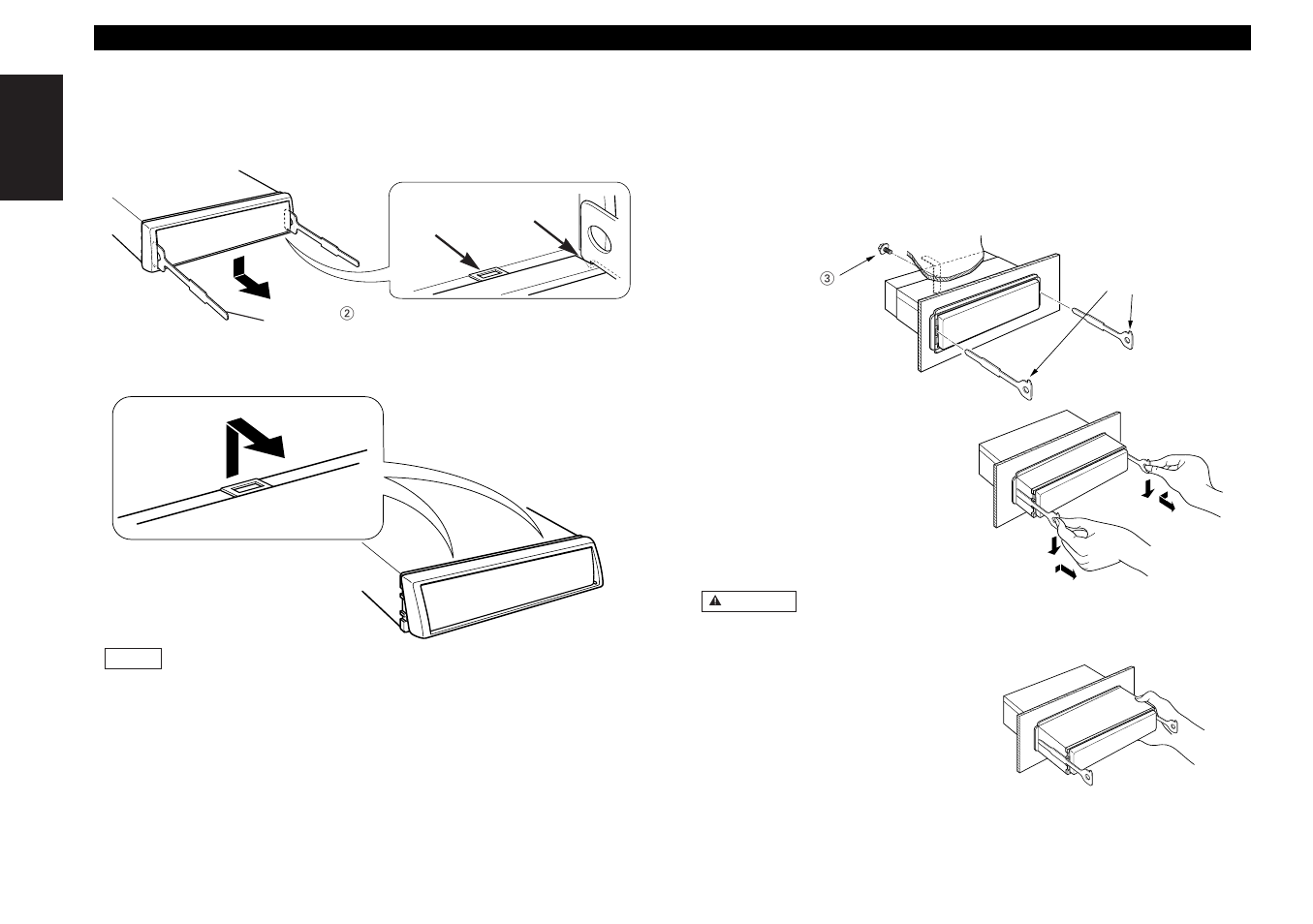 Removing the hard rubber frame, Removing the unit | Kenwood KRC-21R User Manual | Page 26 / 30