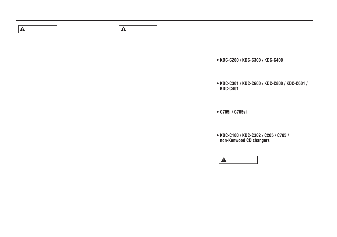 Safety precautions, 2 warning, 2 caution | Kenwood KRC-21R User Manual | Page 3 / 30