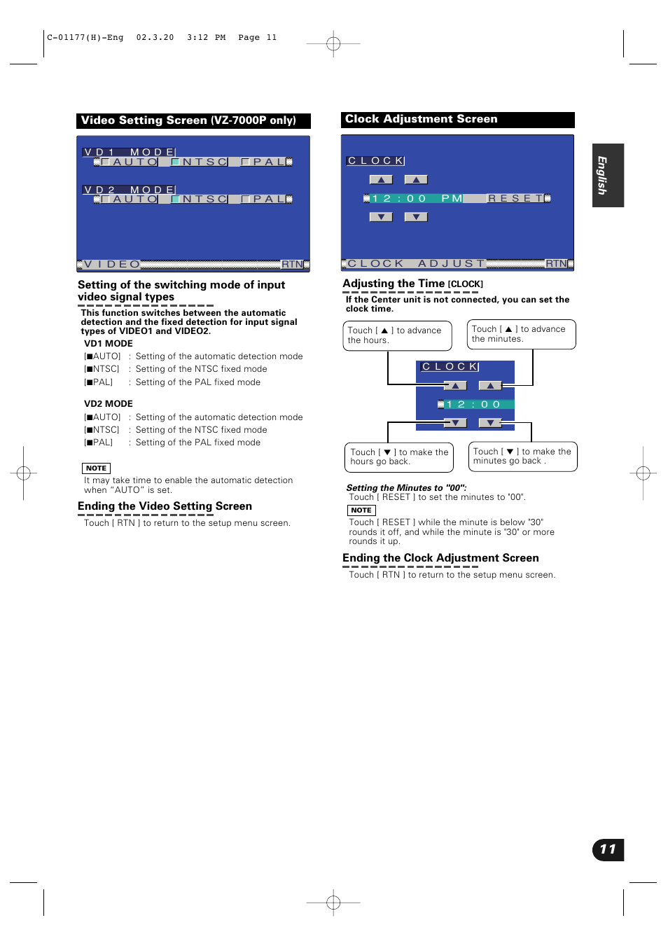 Kenwood VZ-7000P User Manual | Page 11 / 28