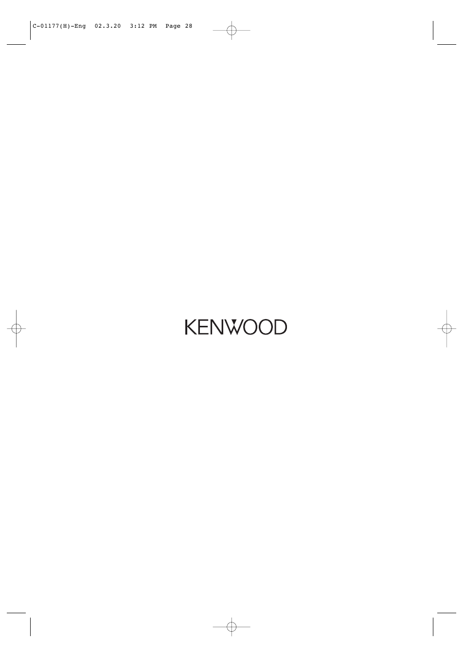 Kenwood VZ-7000P User Manual | Page 28 / 28