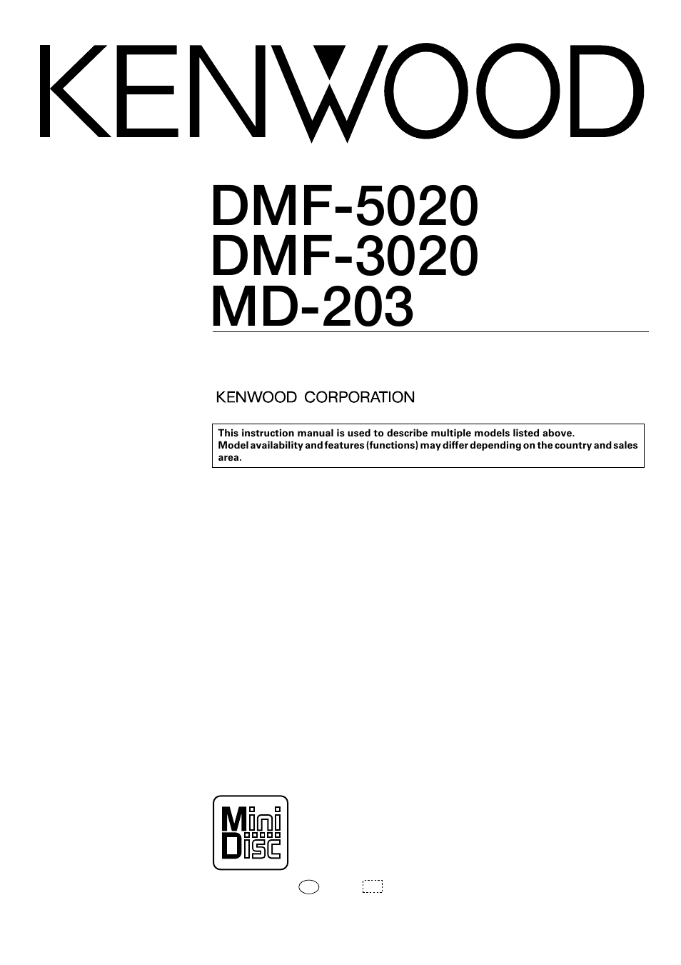 Kenwood DMF-5020 User Manual | 56 pages