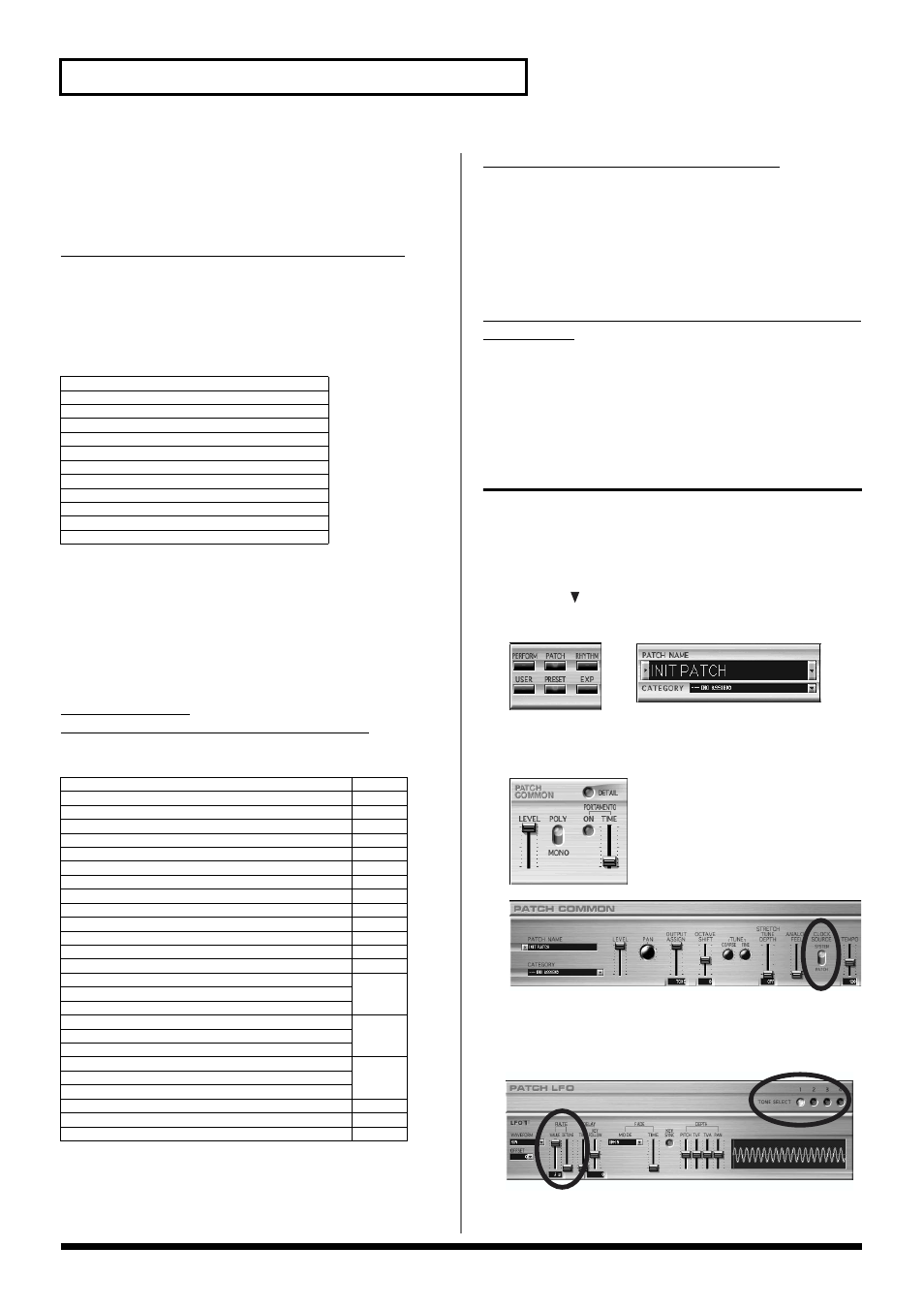 Matrix control, Matrix control1–4, Applications for patches | Syncing the lfo cycle to the system tempo, Source 1–4 (matrix control1–4 source), Sens1–4 (matrix control sens 1–4) | Kenwood XV-2020 User Manual | Page 100 / 169