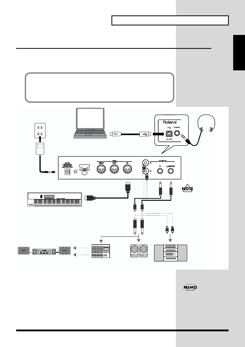 Connecting to midi devices and audio equipment, 11 getting ready to play | Kenwood XV-2020 User Manual | Page 11 / 169