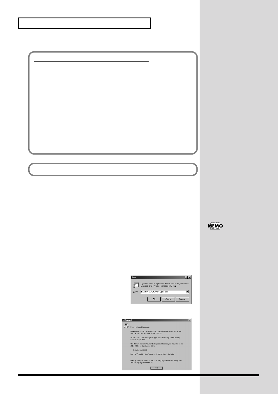 P. 20, Windows me/98 users, 20 for those using a computer | If you changed “file signature verification | Kenwood XV-2020 User Manual | Page 20 / 169