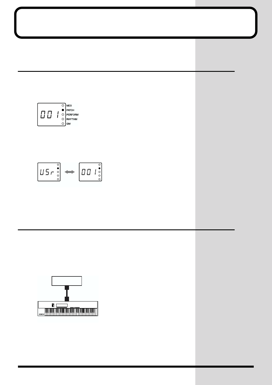 Playing sounds, Pressing the volume knob, Playing patches (phrase preview) | Connecting the midi keyboard | Kenwood XV-2020 User Manual | Page 34 / 169