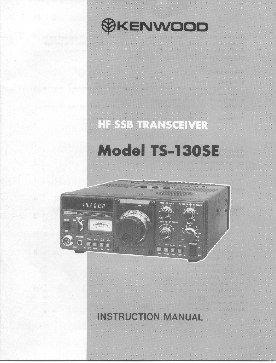Kenwood TS-130SE User Manual | 31 pages