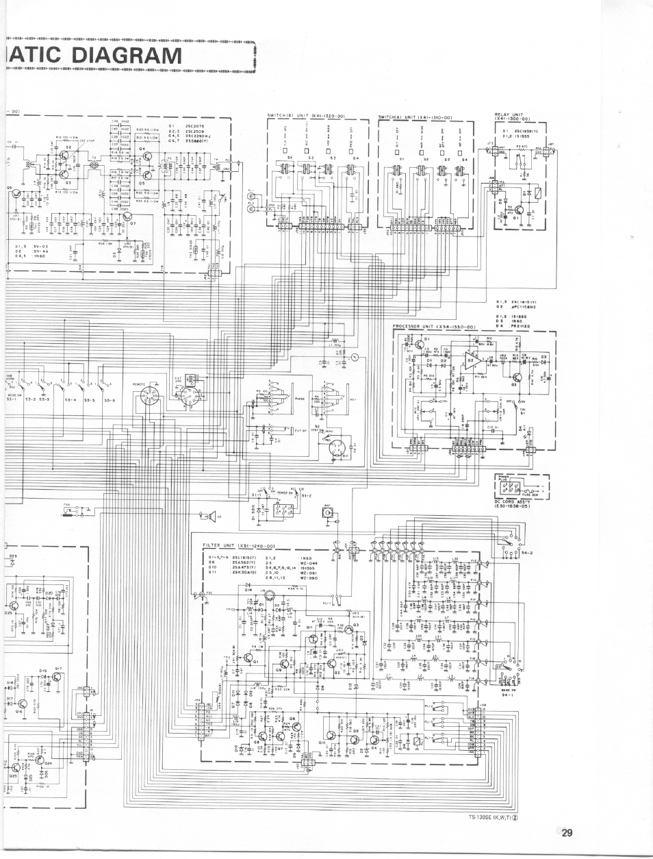 Latic diagram | Kenwood TS-130SE User Manual | Page 30 / 31