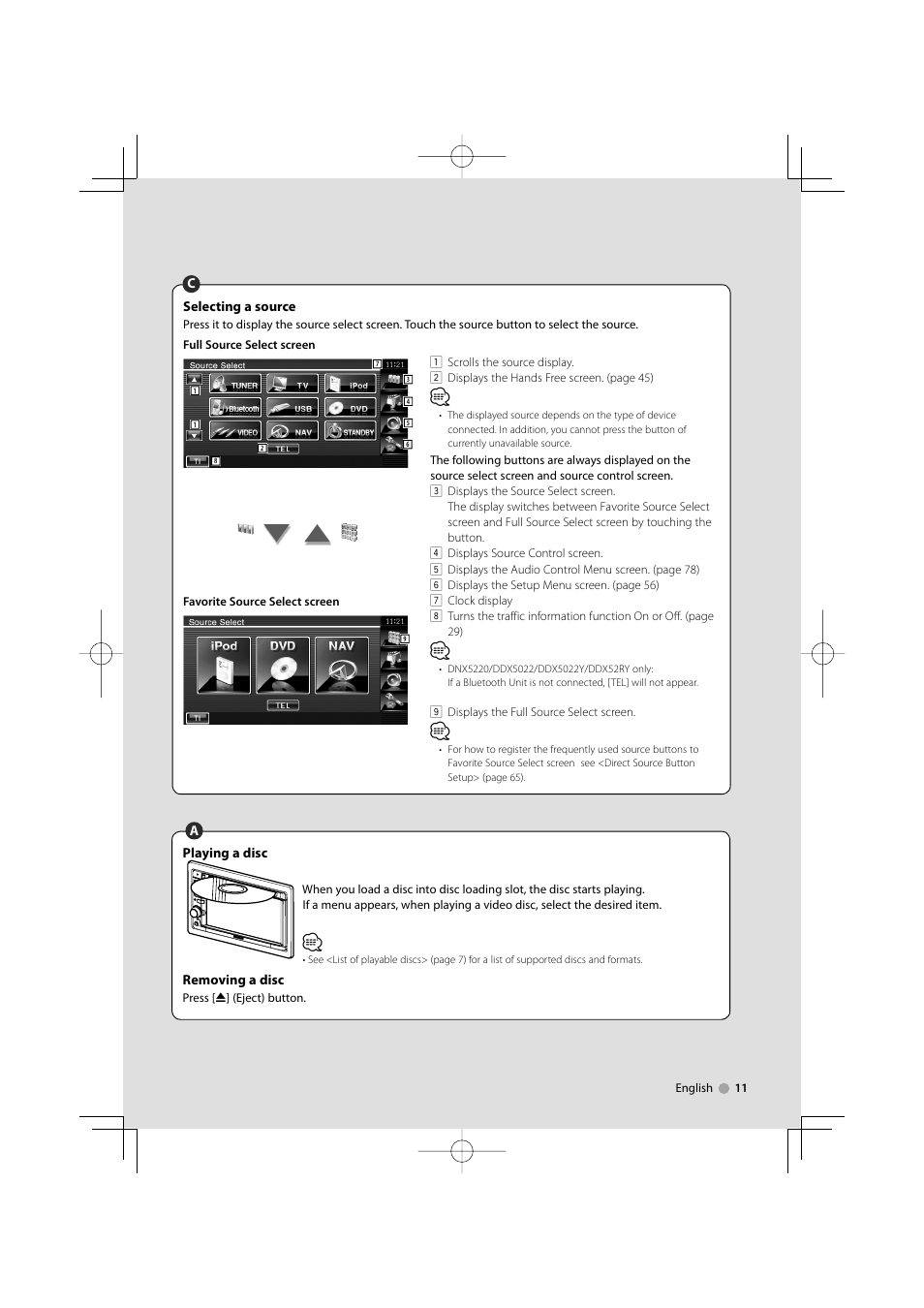 Kenwood DDX5022Y User Manual | Page 11 / 96