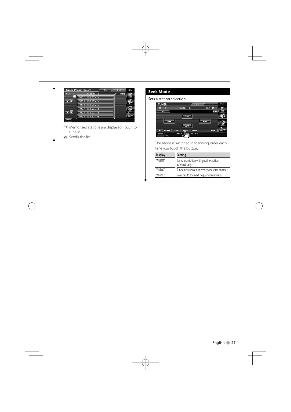 Kenwood DDX5022Y User Manual | Page 27 / 96