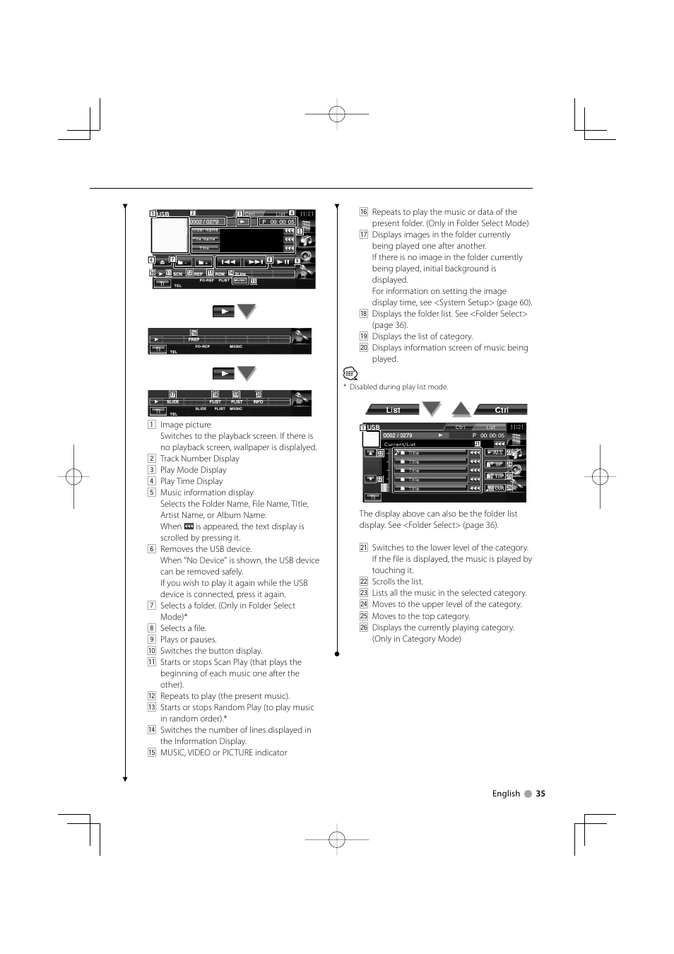 Kenwood DDX5022Y User Manual | Page 35 / 96