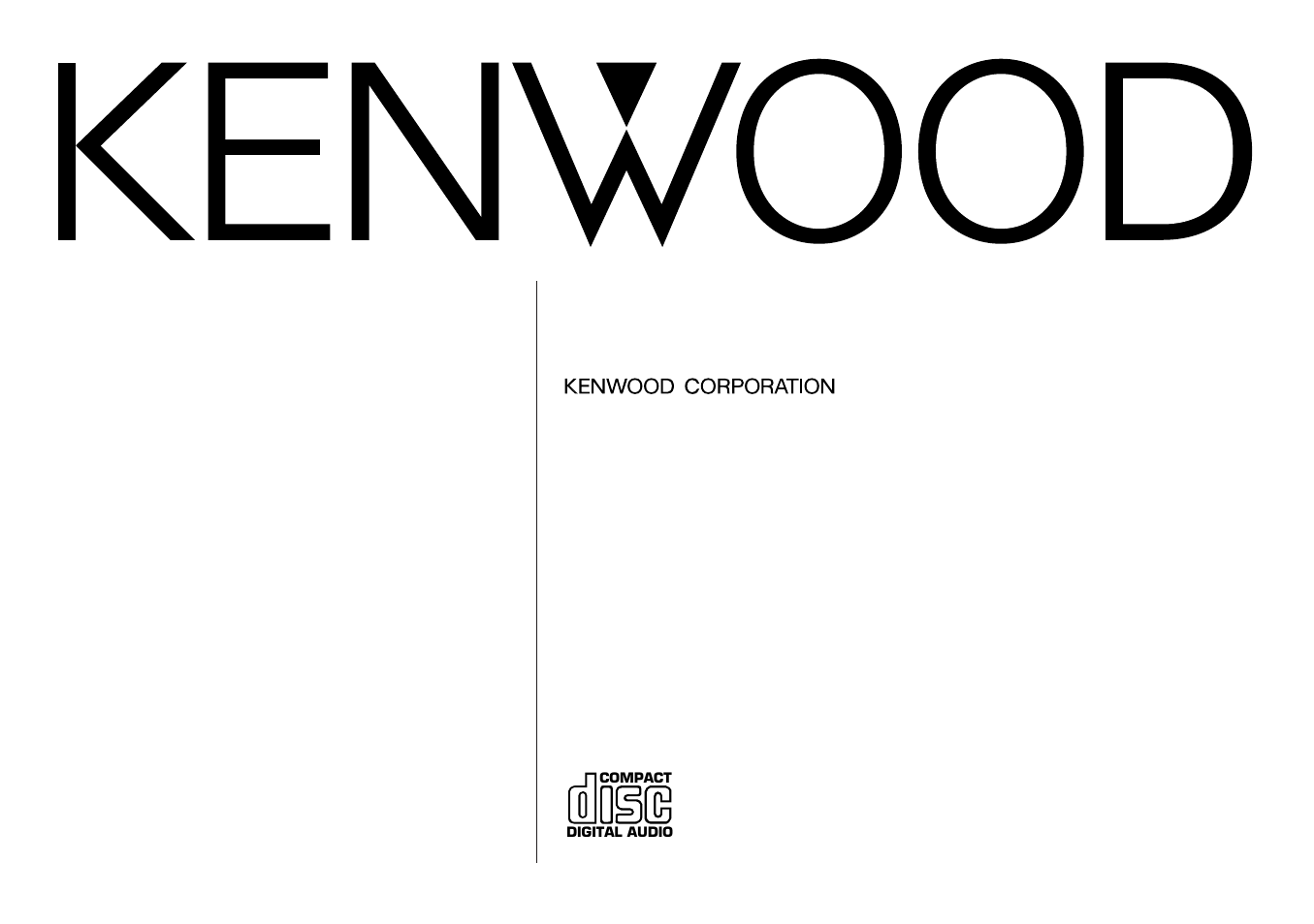 Kenwood CD-RECEIVER KDC-6070R User Manual | 40 pages