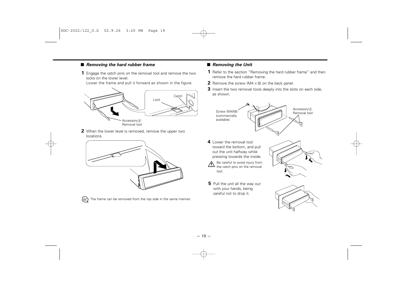 Kenwood KDC-122S User Manual | Page 19 / 92