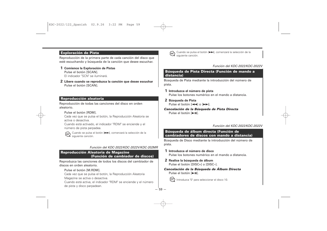 Kenwood KDC-122S User Manual | Page 59 / 92