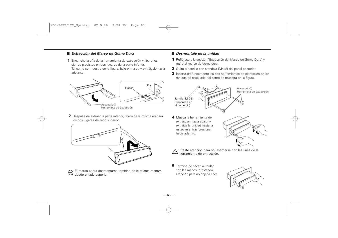 Kenwood KDC-122S User Manual | Page 65 / 92