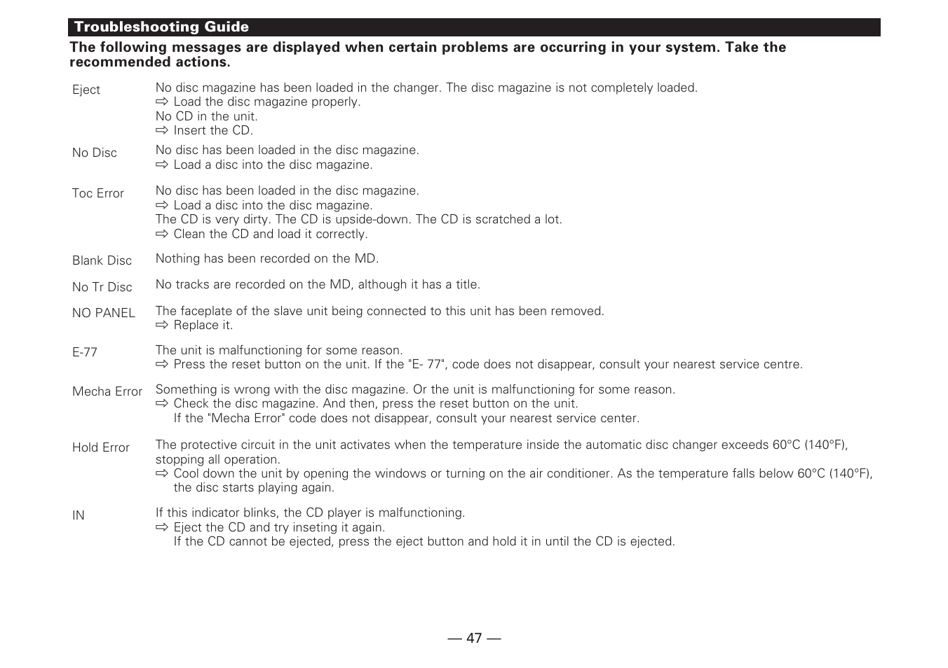 Kenwood KDC-V7090R EN User Manual | Page 47 / 48