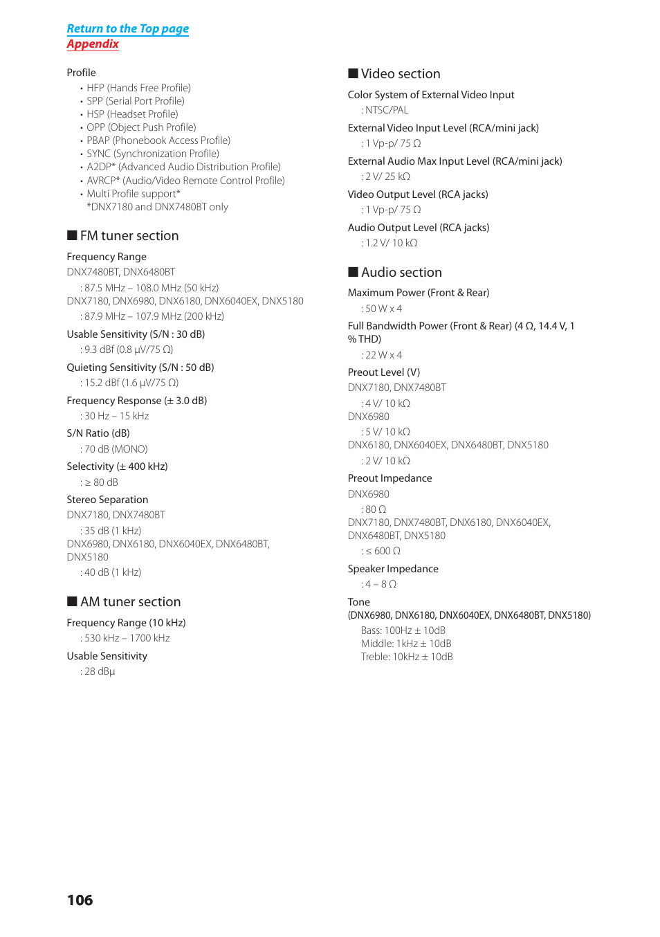 Kenwood DNX6040EX User Manual | Page 107 / 111