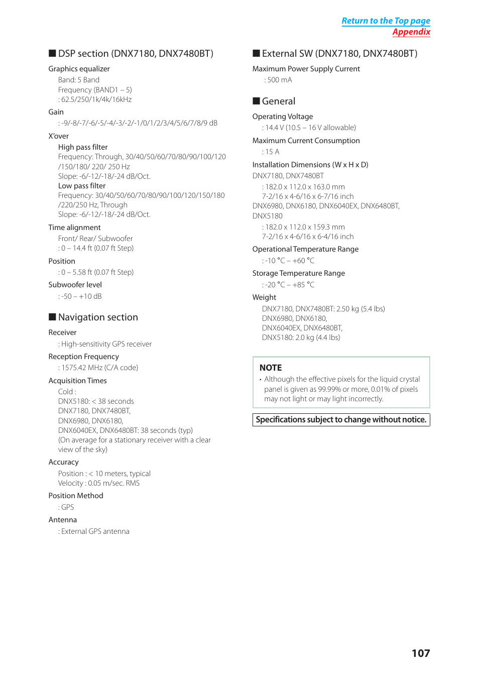 General | Kenwood DNX6040EX User Manual | Page 108 / 111