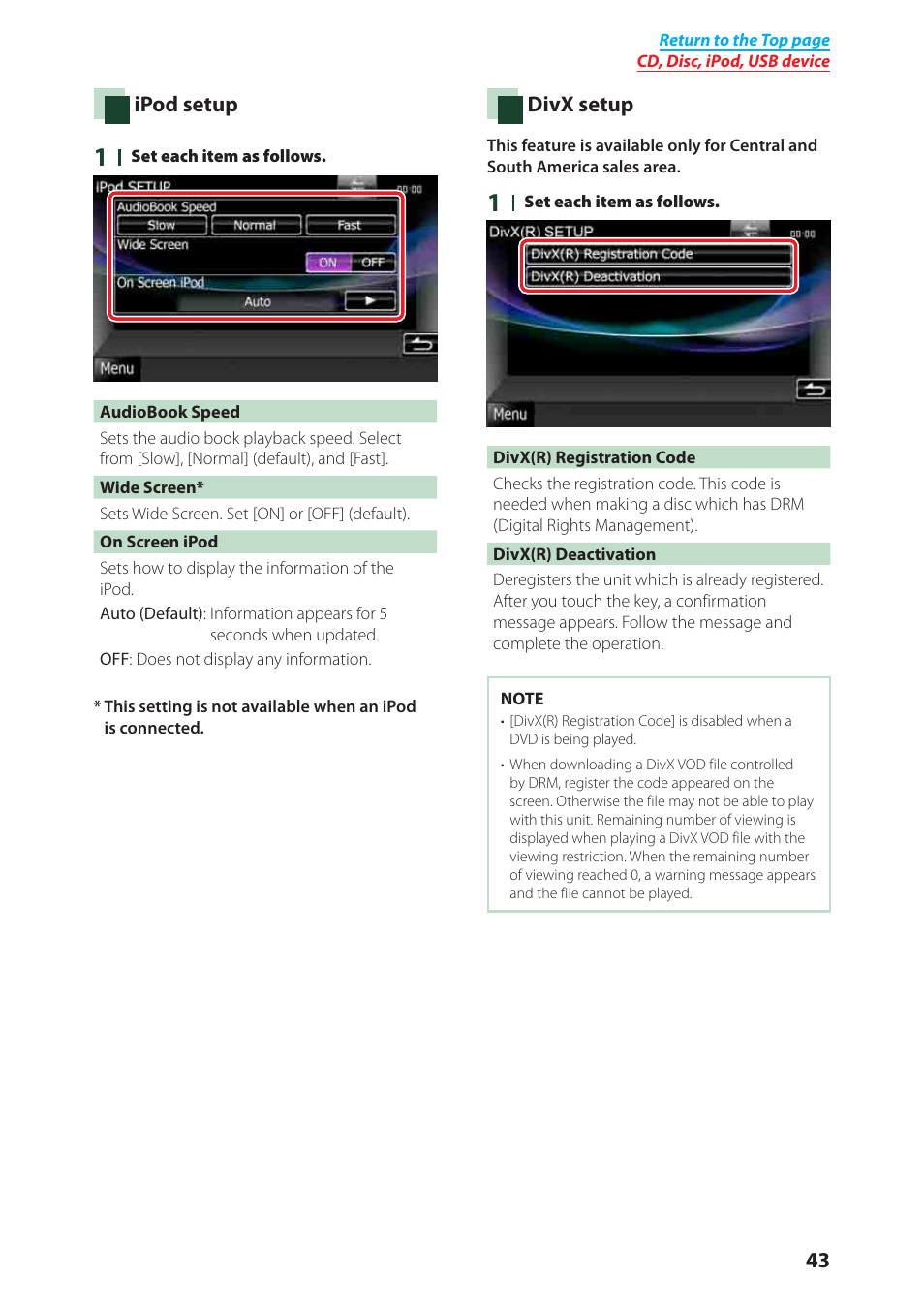 Kenwood DNX6040EX User Manual | Page 44 / 111