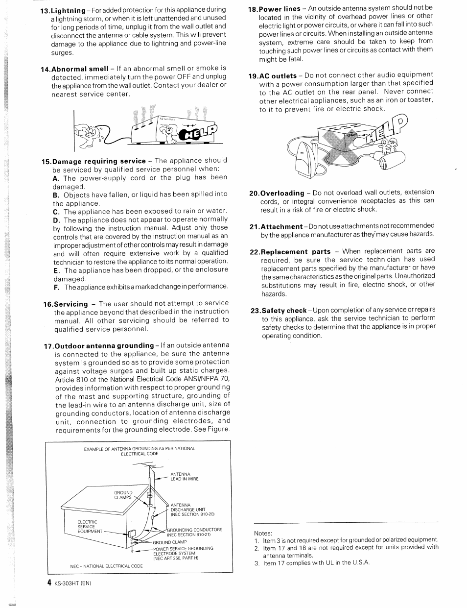 Kenwood KS-303HT User Manual | Page 4 / 10