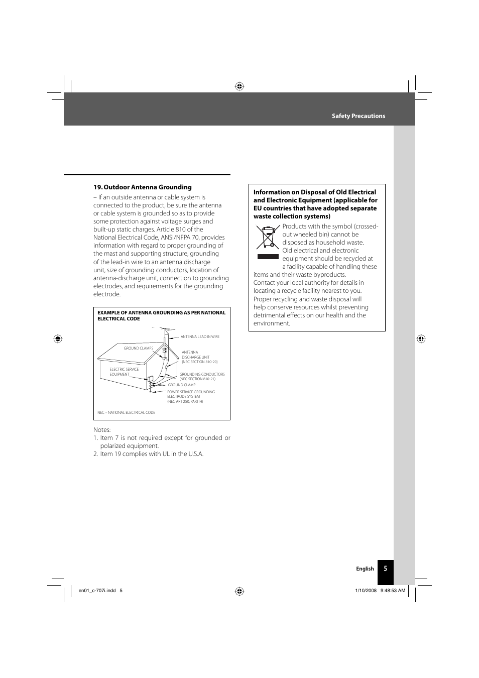 Kenwood C-707I User Manual | Page 5 / 84