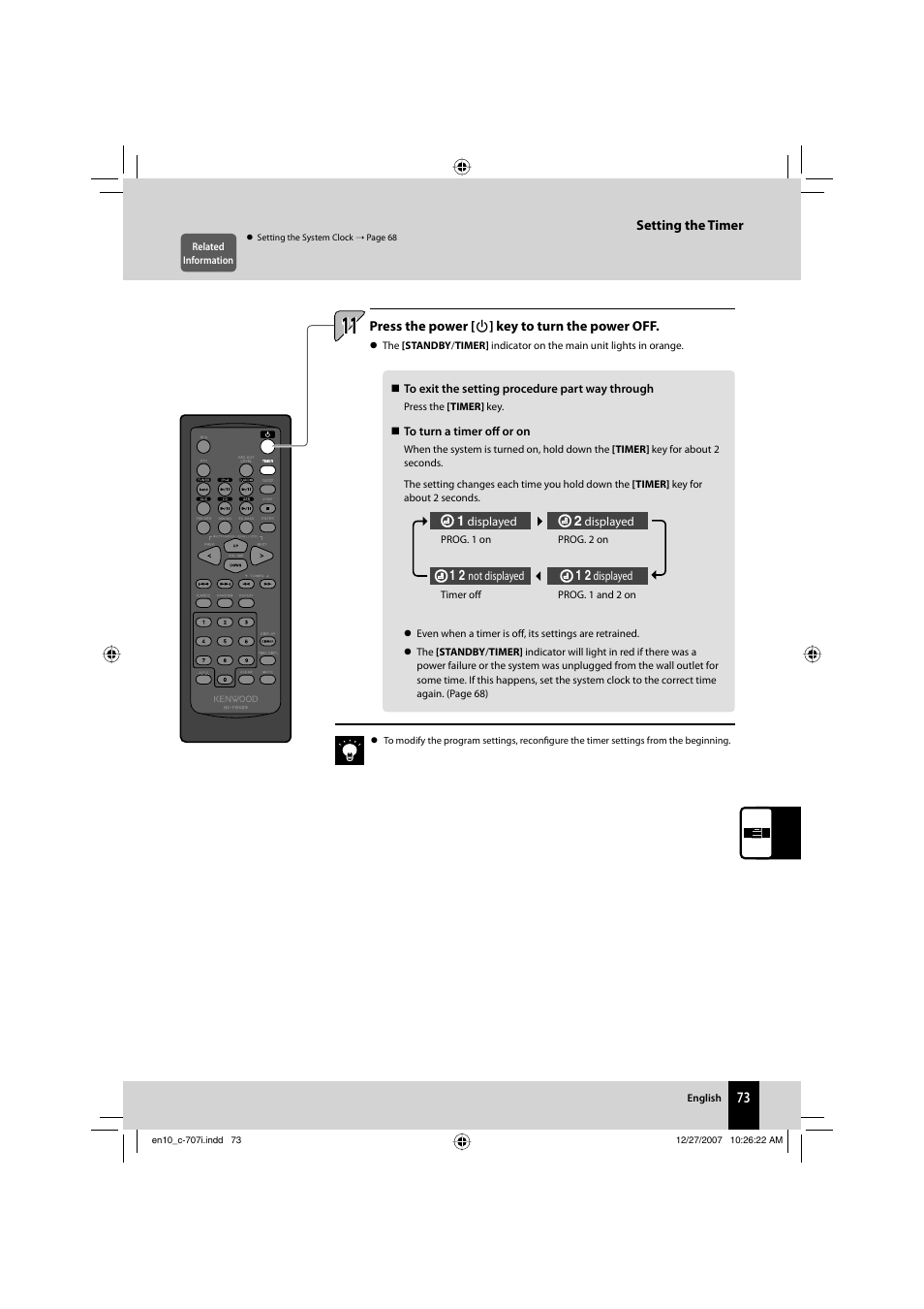 Kenwood C-707I User Manual | Page 73 / 84