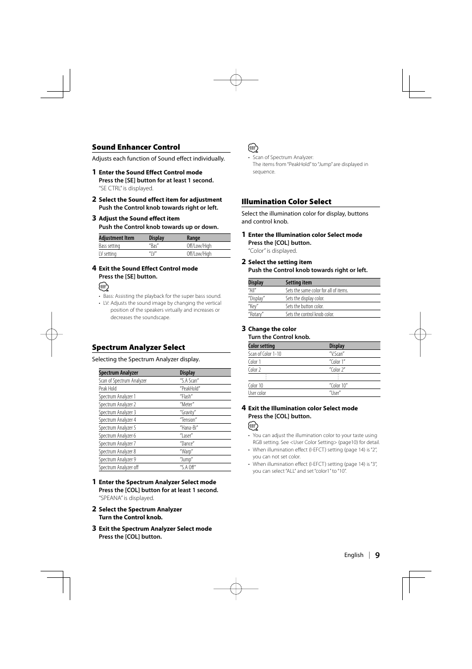 Kenwood DPX-MP3110 User Manual | Page 9 / 25