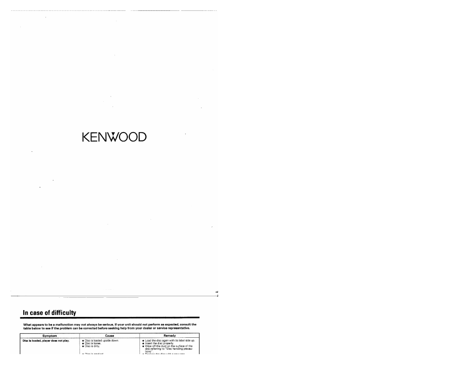 Kenwood DP-2060 User Manual | Page 20 / 20