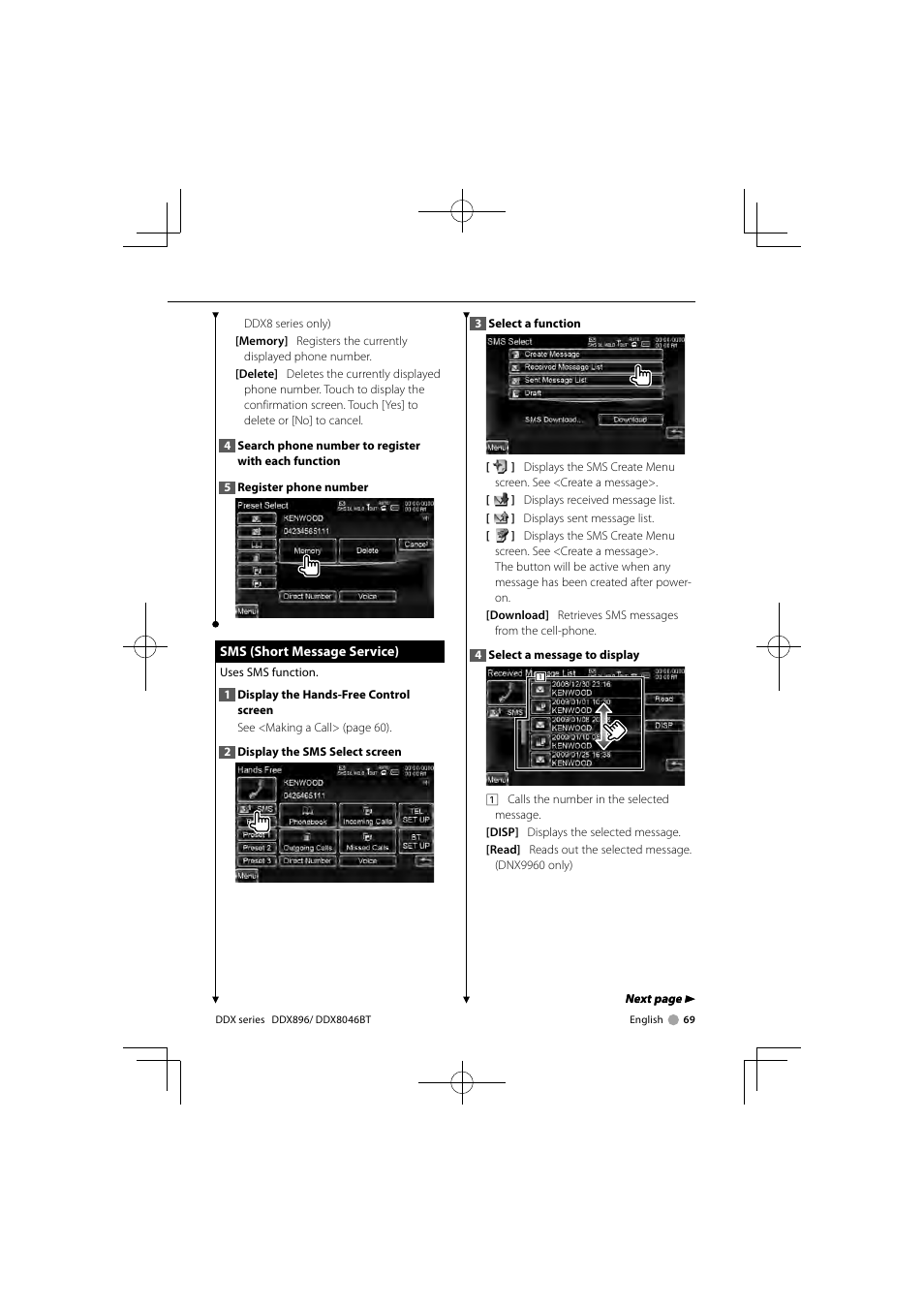 Kenwood DDX8046BT User Manual | Page 69 / 124